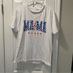 100% cotton mama tee